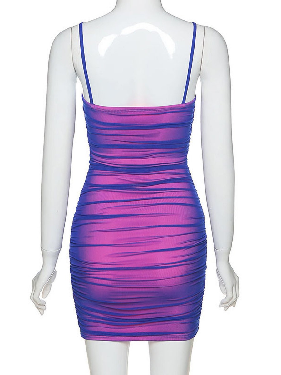 Sexy Bodycon Ruched Cami Dress