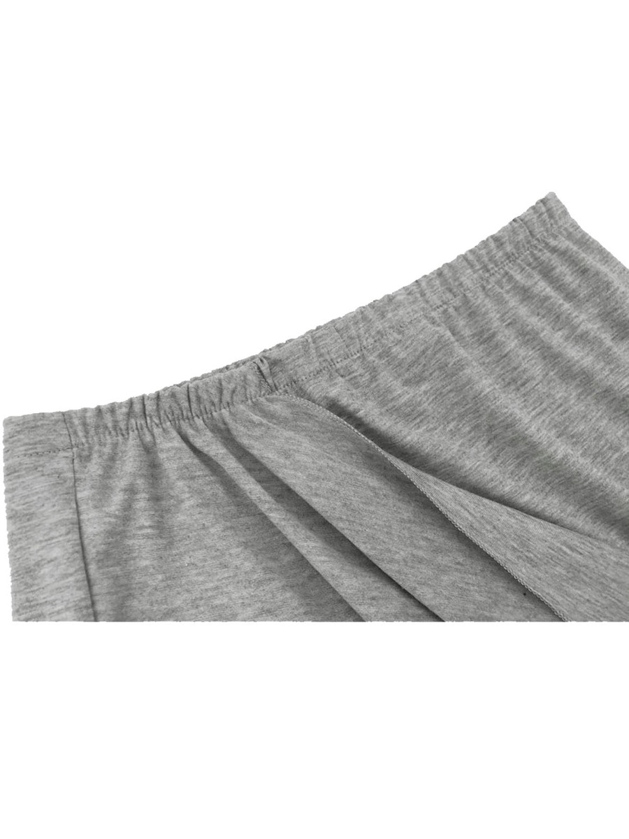 Solid Color Asymmetrical Slim Fit Elastic Waist Skirt