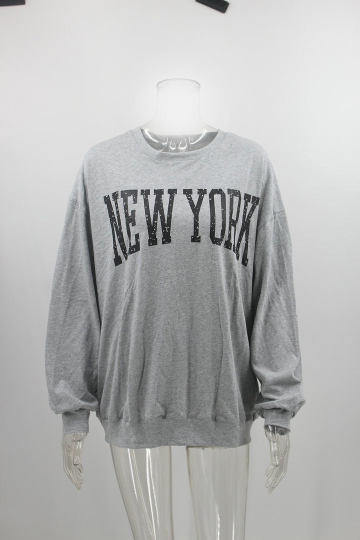 Casual NEW YORK Grey Sweatshirt