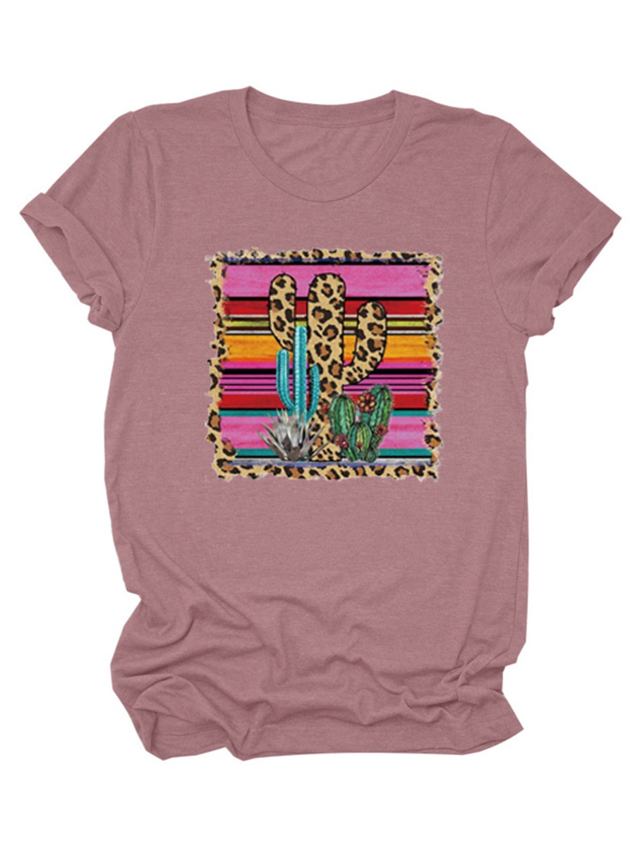 Cactus Leopard Print T-shirt