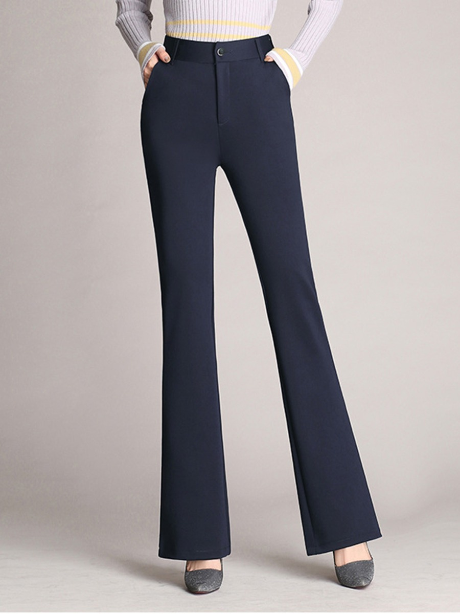Flared Office Pull-on Millennium Trousers