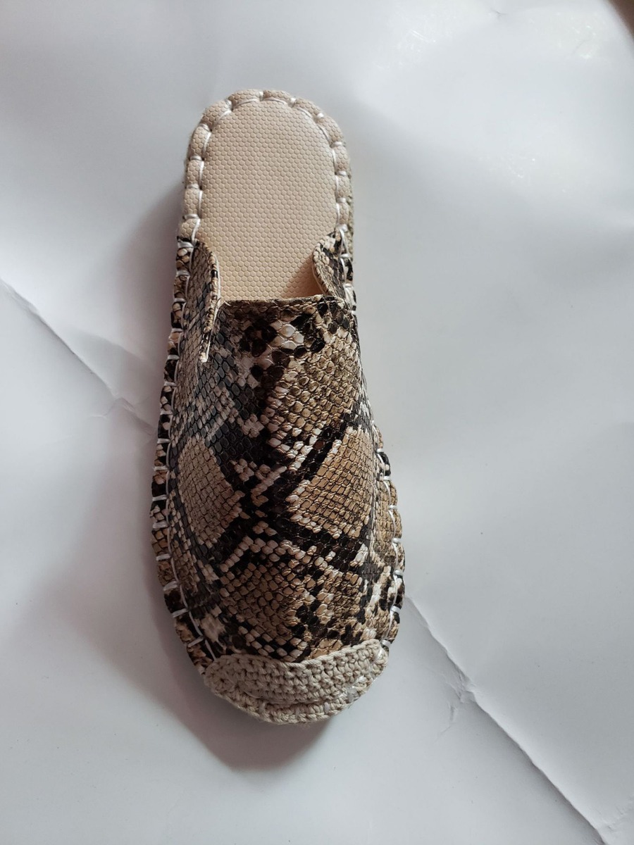 Snake Skin Hemp Rope Women Weave Sandals