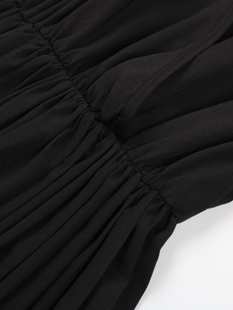 Buy Wholesale Open Sleeve Pleat Maxi Tie Dress - SheStar