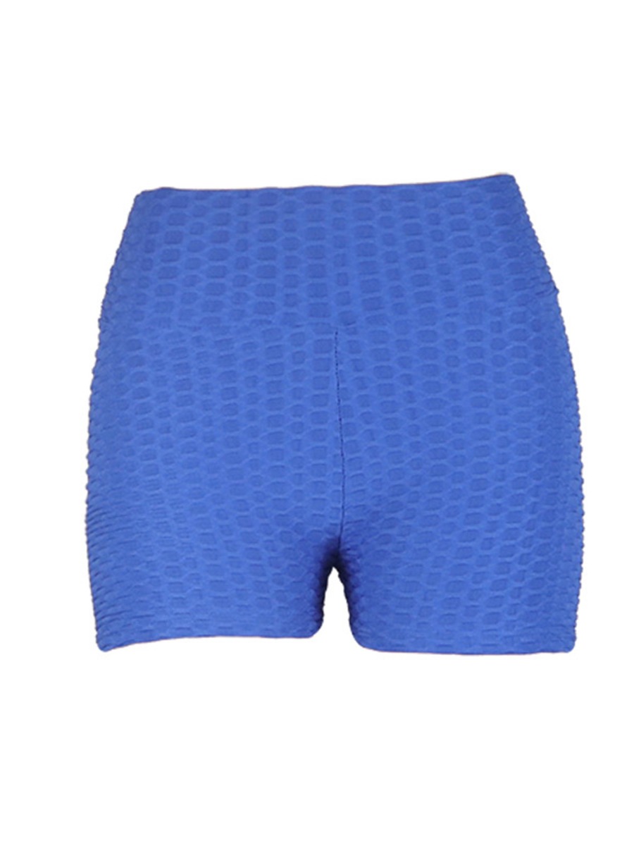 Solid Color Bodycon Sport Shorts
