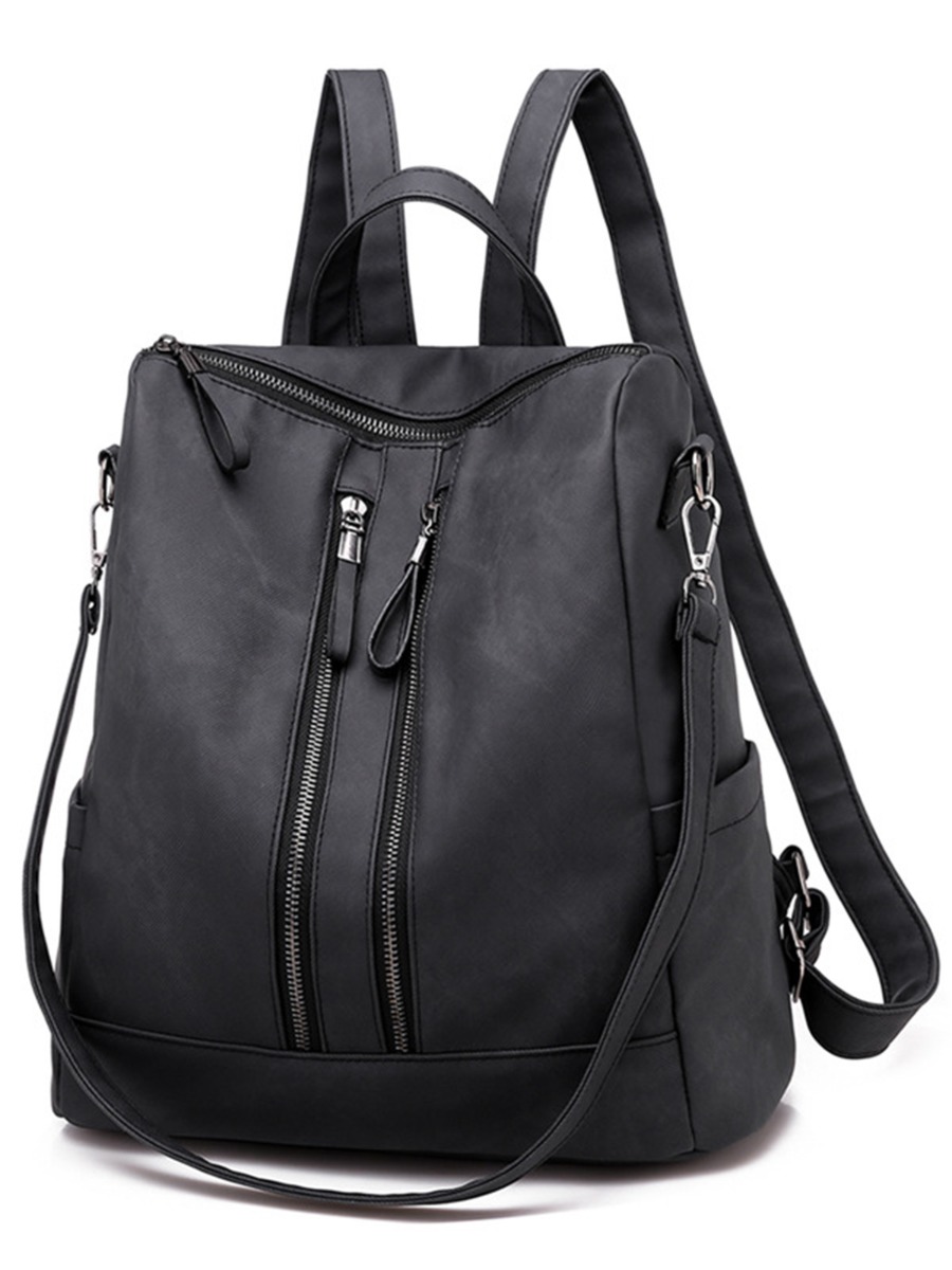 Multi-funtional Leather School Bag