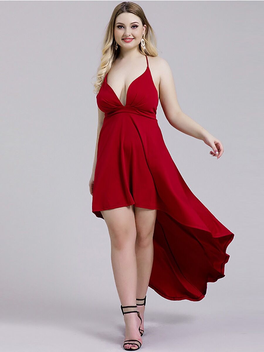 shestar wholesale Plus Size Sexy Asymmetrical Cami Dress