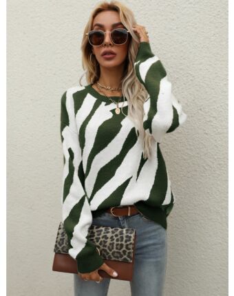 Lebra Pattern Jersey Blouse Sweater 210710426
