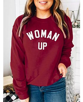 WOMEN UP Drop Shoulder Sweatshirt