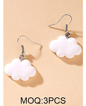Cute Cartoon White Cloud Earrings