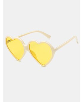 Metal Chain Heart Frame Sunglasses 210514299