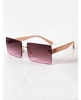 Square Frameless Gradient Color Lens Women Sunglasses 210610134