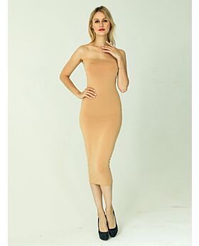 Off Shoulder Chest Wrap Sexy Body Solid Dress 210720244
