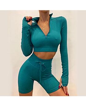buy Seamless Sports Wholesale Activewear Sets Yoga Workout Long Sleeve Pants Sets SO230173