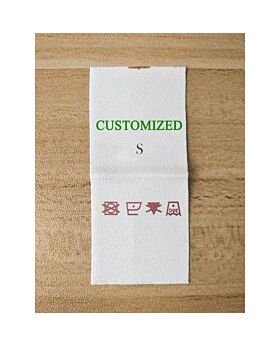 CUSTOM-MADE BRAND LABELS with Different Size info USD195 for 10000PCS