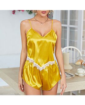 V-Neck Sexy Lace Camisole & Shorts 2pcs Homewear Suits Pajamas Sets Wholesale Loungewear N5323031700030