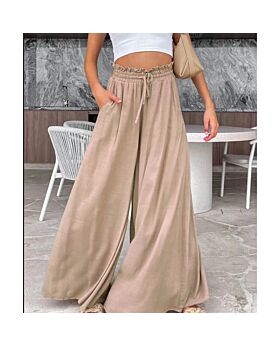 Elastic Waist Casual Mopping Pant Long Wide-Leg Trousers Wholesale Women Pants N5323031000027