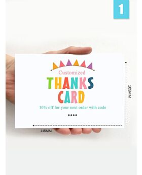 160USD for 1000PCS CUSTOMIZED THANKYOU CARDS Wholesale
