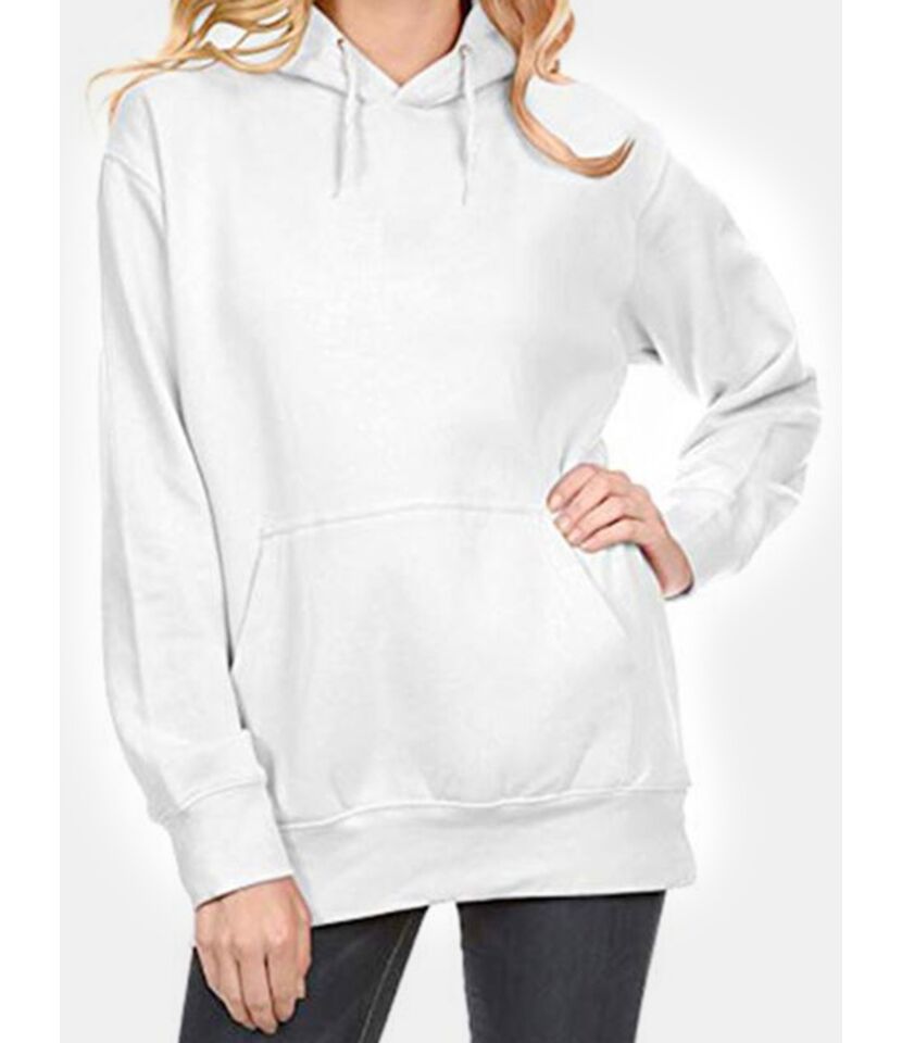 Pocket Front Solid Color Hoodies